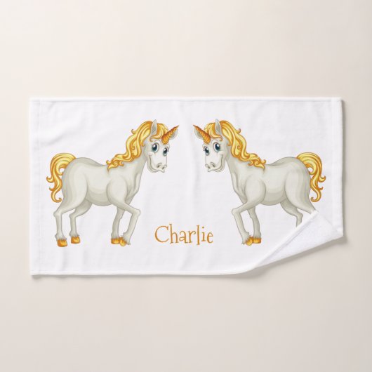 Cute Unicorns aangepaste handdoekset Bad Handdoek (Handdoek)