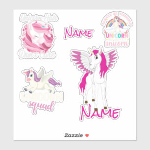 Cute Unicorns Custom-Cut Vinyl Sticker