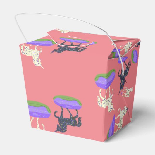 Cute Unicorns Donuts Pattern Bedankdoosjes (Achterkant)