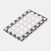 Cute Unicorns Flower Emoji Polka Dots Pattern Post-it® Notes (Schuin)