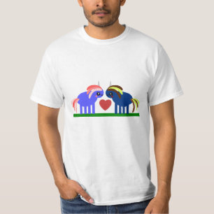 Cute Unicorns Herfst in Love T-shirt