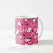 Cute Unicorns Pattern Koffiemok (Voorkant rechts)