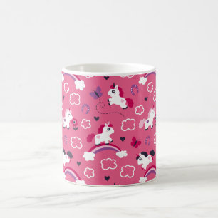 Cute Unicorns Pattern Koffiemok