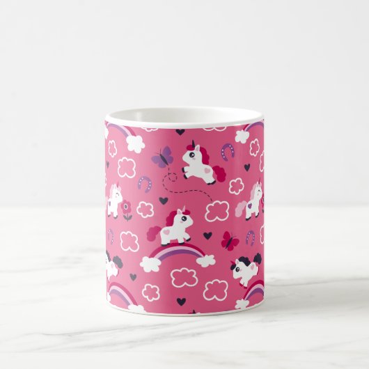 Cute Unicorns Pattern Koffiemok (Center)