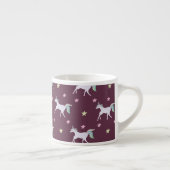 Cute Unicorns Pattern, Magical Horse Lovers Espresso Kop (Rechts)
