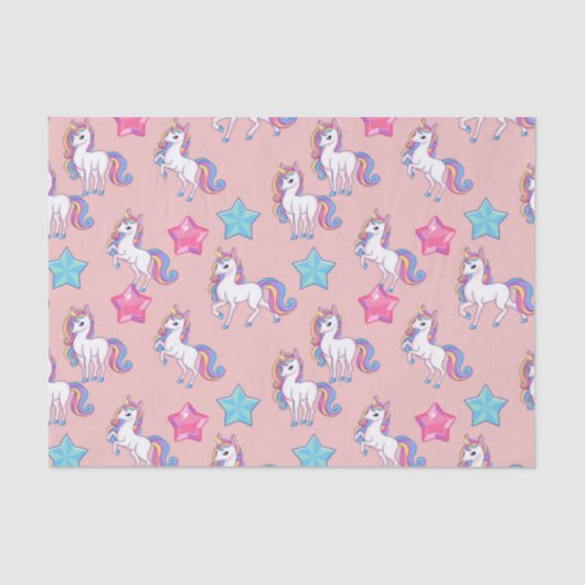 Cute Unicorns Tissuepapier (Voorkant)