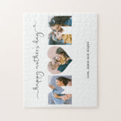 Cute Unique 3 Photo Heart Mam Happy Moederdag Legpuzzel (Verticaal)