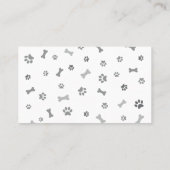 Cute Unique Cat Pet Sitting Service Visitekaartje (Achterkant)