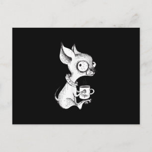 Cute Unique Chihuahua Coffee Art Hondenliefhebber  Briefkaart