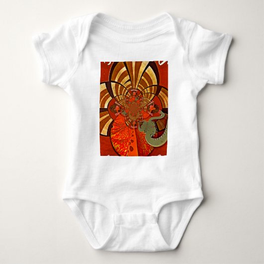 Cute Unique Giraffe Animal Hakuna Matata Design Romper (Voorkant)