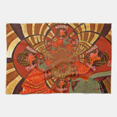 Cute Unique Giraffe Animal Hakuna Matata Design Theedoek (Horizontaal)