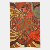 Cute Unique Giraffe Animal Hakuna Matata Design Theedoek (Verticaal)