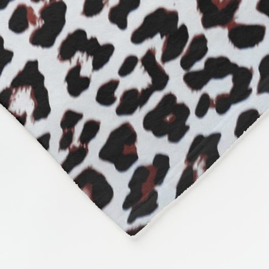 Cute Unique Mixed Leopard Zebra Animal Print Fleece Deken (Hoek)