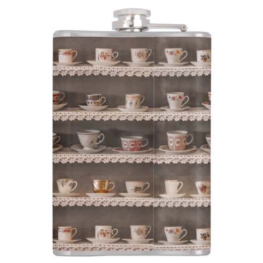 Cute Unique Retro Funny Cool  Coffee of Tea Heupfles (Achterkant)