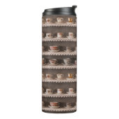 Cute Unique Retro Funny Cool Coffee of Tea Thermosbeker (Gedraaid links)