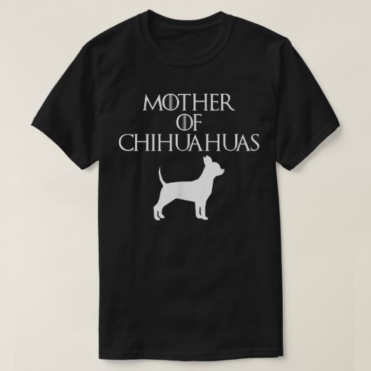 Cute & Unique White Moeder of Chihuahuas E010608 T-shirt (Design voorkant)