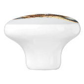 Cute unisex baby raccoon Nursery  Keramische Knop (Zijkant)