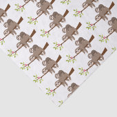 Cute unisex baby sloth party mamma tissue tissuepapier (Detail)