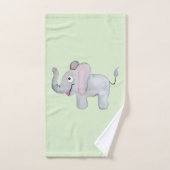 Cute Unisex Waterverf Elephant Safari Baby/Child Bad Handdoek (Handdoek)