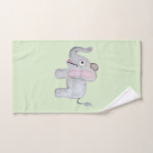 Cute Unisex Waterverf Elephant Safari Baby/Child Bad Handdoek (Handdoek)