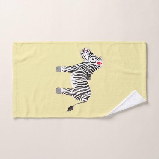 Cute Unisex Waterverf Zebra Safari Baby/Child Bad Handdoek (Handdoek)