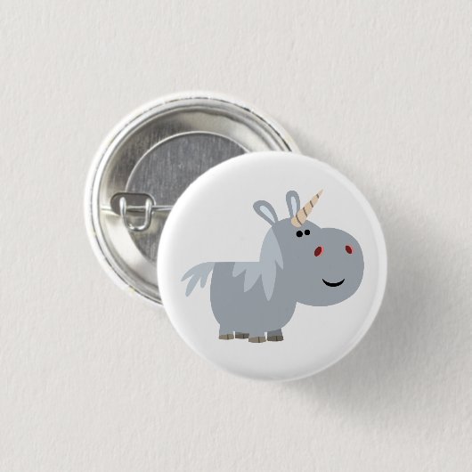 Cute unscable Cartoon Unicorn Button Badge (Voorkant /achterkant)