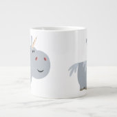 Cute unscable Cartoon Unicorn Jumbo Mok (Voorkant)