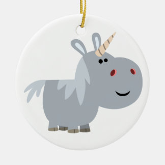 Cute unscable Cartoon Unicorn Ornament