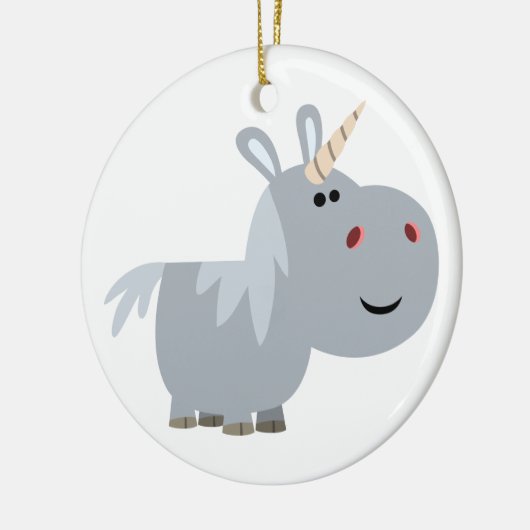 Cute unscable Cartoon Unicorn Ornament (Links)