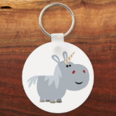 Cute unscable Cartoon Unicorn Sleutelhanger (Voorkant)