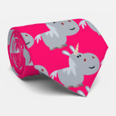 Cute unscable Cartoon Unicorn Stropdas (Opgerold)