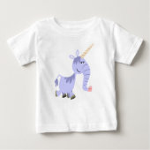 Cute Unusual Cartoon Unicorn Baby T-Shirt (Voorkant)