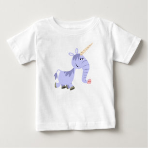 Cute Unusual Cartoon Unicorn Baby T-Shirt