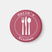 Cute Utensils Personalised Kitchen belongs to Magneet (Voorkant)