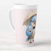 Cute Vader Vogel Latte Mok Gift (Linkerhoek)
