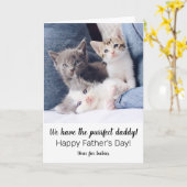 Cute-vaderdag-kaart van mestbabby's kaart (Gele Bloem)