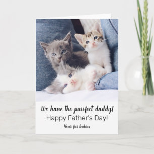 Cute-vaderdag-kaart van mestbabby's kaart