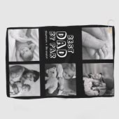 Cute Vaderdag Photo Collage Golf Towel Golfhanddoek (Horizontaal)