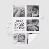 Cute Vaderdag Photo Collage Golf Towel Golfhanddoek (Insitu)