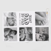 Cute Vaderdag Photo Collage Golf Towel Golfhanddoek (Horizontaal)