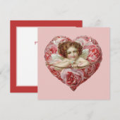 Cute  Valentijn Angel Feestdagenkaart (Voorkant / Achterkant)