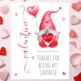Cute Valentijn Bedankt voor mijn Gnomie Kaart