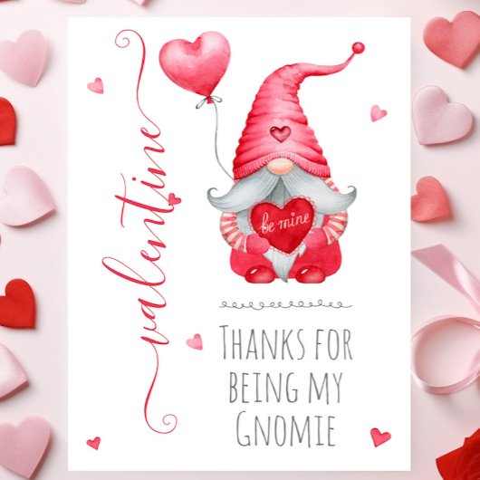 Cute Valentijn Bedankt voor mijn Gnomie Kaart
