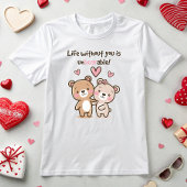 Cute Valentijn Beer T-shirt