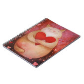 Cute Valentijn Cat Notitieboek (Linkerzijde)