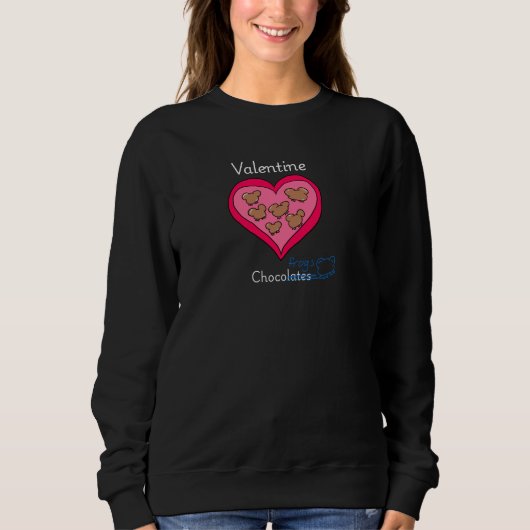 Cute valentijn chocolade kikkers shirt (Voorkant)