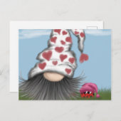 Cute Valentijn Gnome Briefkaart (Voorkant / Achterkant)