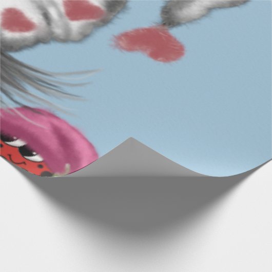 Cute Valentijn Gnome Cadeaupapier (Hoek)