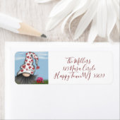 Cute Valentijn Gnome Etiket (Insitu)