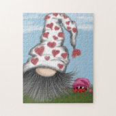Cute Valentijn Gnome Legpuzzel (Verticaal)